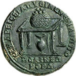 Elagabal 218-222.  Médaillon de bronze, ... 