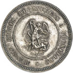 Norodom I, 1860-1904.  Module de 5 Francs ... 