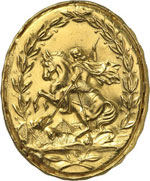 Ménélik II, 1889-1913.  Médaille en or ... 