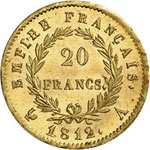 Premier Empire, 1804-1814.  20 Francs 1812 ... 