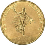 Premier Empire, 1804-1814.  Médaille en or ... 