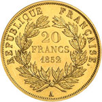 Second Empire, 1852-1870.  20 Francs 1852 A, ... 