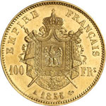 Second Empire, 1852-1870.  100 Francs 1855 ... 
