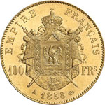 Second Empire, 1852-1870.  100 Francs 1858 ... 