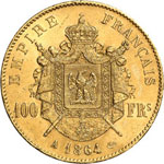 Second Empire, 1852-1870.  100 Francs 1864 ... 