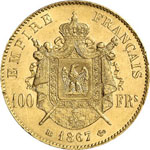 Second Empire, 1852-1870.  100 Francs 1867 ... 
