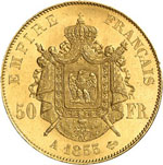 Second Empire, 1852-1870.  50 Francs 1855 A, ... 