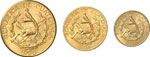 République, 1839 -.  Série de 3 monnaies: ... 