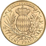 Albert I, 1889-1922.  100 Francs 1896 A, ... 