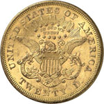20 dollars Coronet Head 1867 S, San ... 