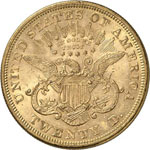 20 Dollars Coronet Head 1873 (open 3) S, ... 