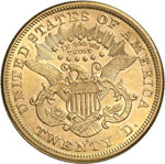 20 Dollars Coronet Head 1874 S, San ... 