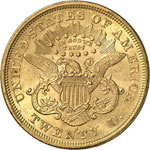 20 Dollars Coronet Head 1876 S, San ... 