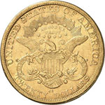 20 Dollars Coronet Head 1877 CC, Carson ... 