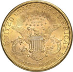 20 Dollars Coronet Head 1889 S, San ... 