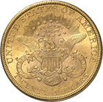 20 Dollars Coronet Head 1891 S, San ... 