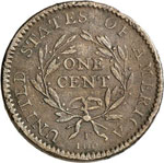 1 Cent Liberty Cap 1794.  Tête à droite. ... 