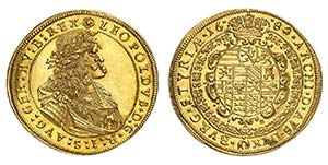 Léopold I, 1657-1705.  6 Ducats 1682 (sur ... 