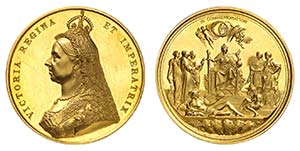 Victoria, 1837-1901.  Médaille en or ... 