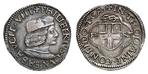 Savoie - Philibert II, 1497-1504.  Teston ... 