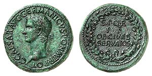 Caligula 37-41. Sesterce 37-38. C CAESAR AVG ... 