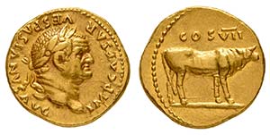 Vespasien 69-79. Aureus 76. IMP CAESAR - ... 