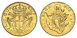 Gênes - Doges biennaux, 1528-1797.  50 Lire ... 