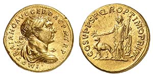 Trajan 98-117. Aureus 103-111. IMP TRAIANO ... 