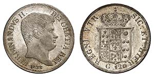 Naples - Royaume - Ferdinand II de Bourbon, ... 