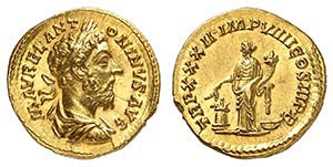Marc Aurèle 161-180. Aureus 177-178. M ... 