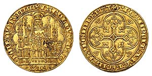 Charles IV, 1355-1378.  Chaise dor non ... 