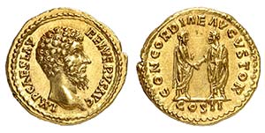 Lucius Verus 161-169. Aureus 161. IMP CAES L ... 