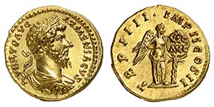 Lucius Verus 161-169. Aureus 163-164. L ... 