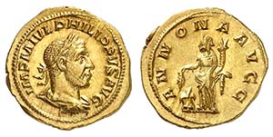Philippe I 244-249. Aureus 244-247. IMP M ... 