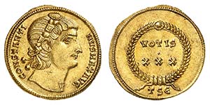 Constantin I le Grand 310-337. Médaillon de ... 