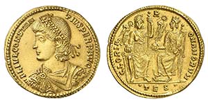 Constance II 337-361. Médaillon de 2 ... 