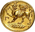 Pantikapaion. Gold Stater, circa 360-350 BC. ... 