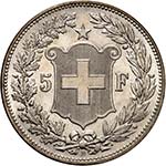 Confédération - 5 Francs 1907 B, Berne. ... 