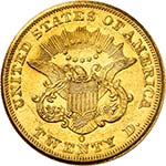 20 Dollars Coronet Head 1852 O, New ... 