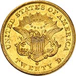 20 Dollars Coronet Head 1861 O, New ... 