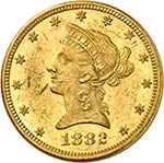10 Dollars 1882 O, New ... 