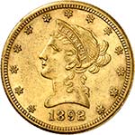 10 Dollars 1892 CC, ... 