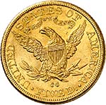 5 Dollars Coronet Head 1891 CC, Carson ... 