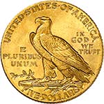 5 Dollars Indian 1908. Tête dIndien à ... 