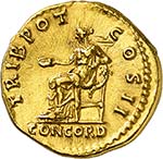 Aelius César, 136-138. Aureus 137, Rome. L ... 