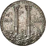 Charles Quint. Médaille en argent 1541. ... 