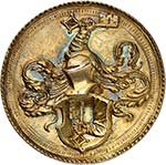 Franz Schleicher. Médaille en argent doré ... 