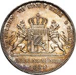 Bavière - Maximilien II, 1848-1864.  Double ... 