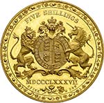 Victoria, 1837-1901.  5 Shilling ... 