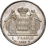 Honoré V, 1819-1841.  5 Francs 1837 M.Tête ... 